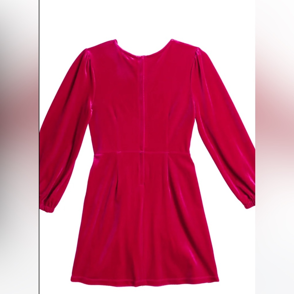 Logan Velour Wrap Dress Sz 12 - Picture 2 of 7